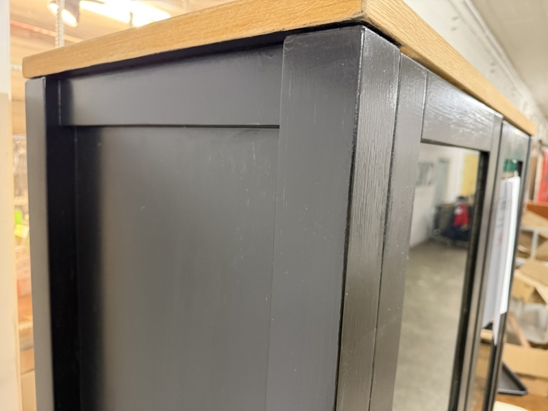 Vitrinskåp, glashyllor, 45 x 92 x höjd 190