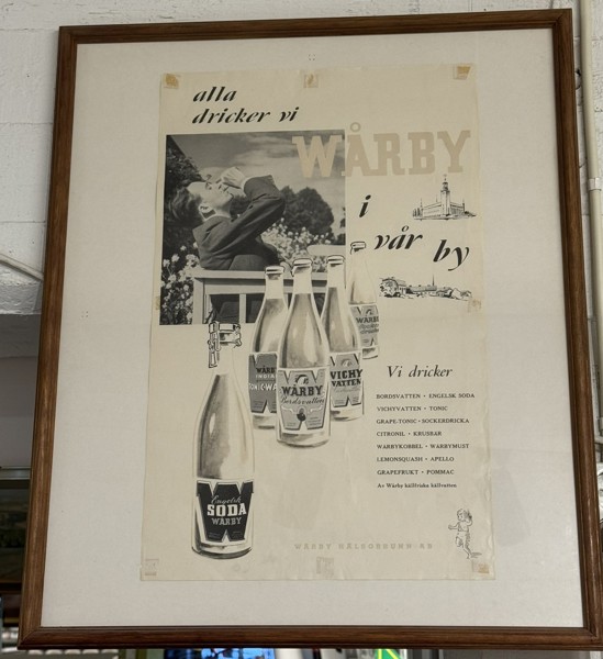 Affisch ramad Wårby, 53x84 yttermått