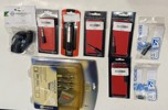 Parti, 9 st PA, stereo kablar, komponenter, nya