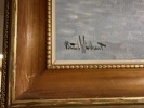 Olja, marinmotiv, sign Bertil Willbrandt