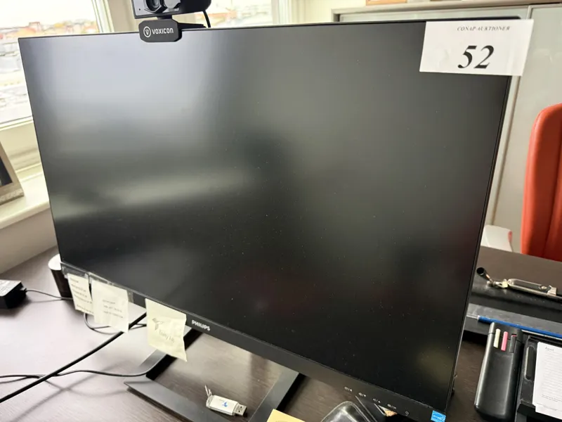 Bildskärm 27 tum, Philips m. Voxcom kamera