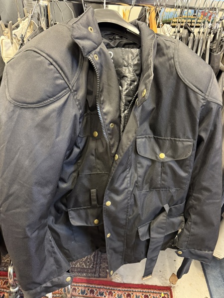 MC-Jacka, XL, Herr, löstagbart foder, insydda skydd, NY!