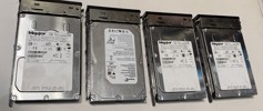 Parti, 4 st Hårddiskar, Maxtor, Seagate