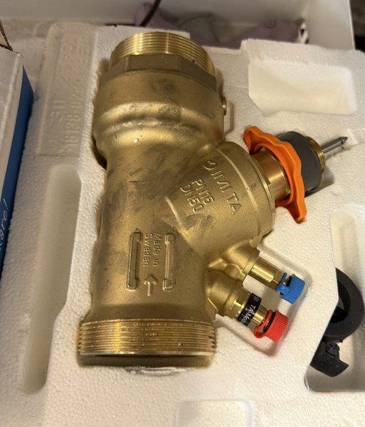 Ventil, IMI TA DN50, injustering