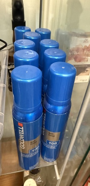 Parti, 9 st Hårspray, toningsskum, Goldwell