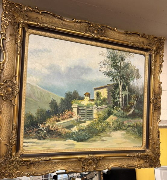 Tavla, oljemålning, 75x65