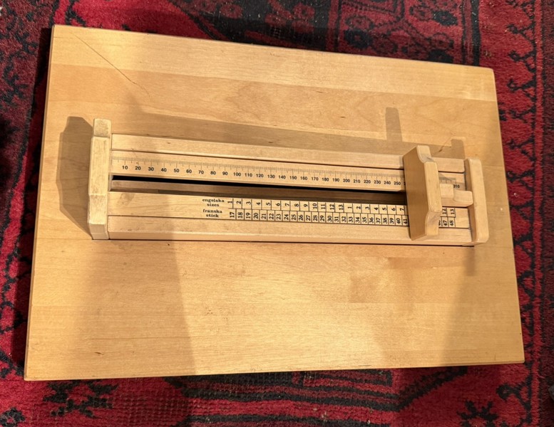 Fotmätare, skostorlek, trä
